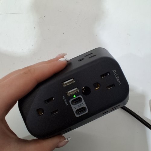 ADDTAM USB WALL TAP POWER STRIP - 10 PORTS - BLACK (MODEL: AD5110) image 2