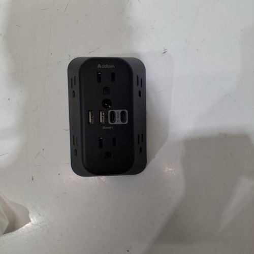 ADDTAM USB WALL TAP POWER STRIP - 10 PORTS - BLACK (MODEL: AD5110) image 5
