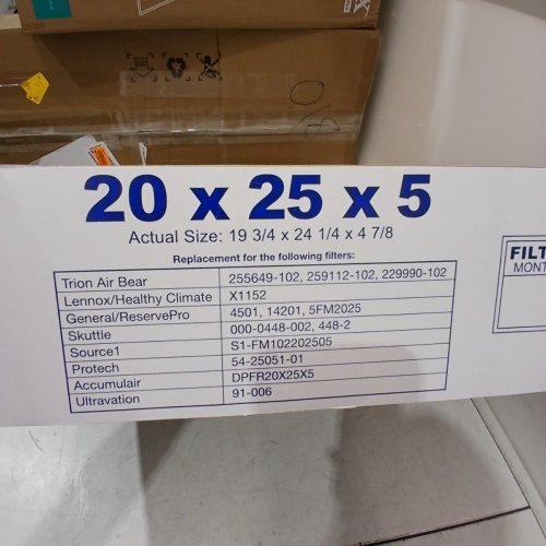 2 NORDIC PURE AIR FILTERS 20X25X5 image 3