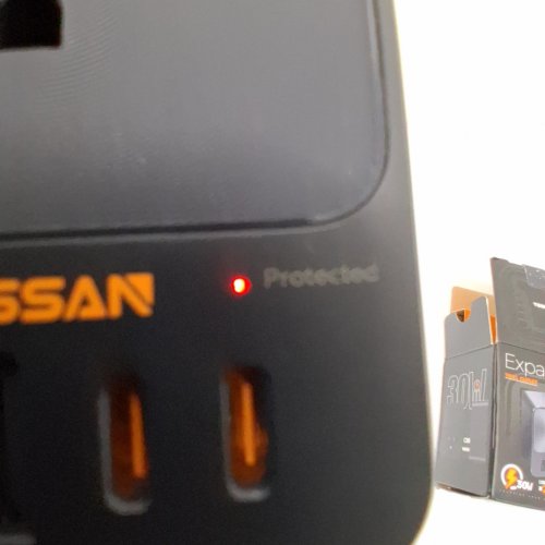 TESSAN EXPANDPRO WALL OUTLET EXTENDER - 30W - BLACK (MODEL: TS-FW01US00) image 2