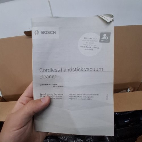 BOSCH UNLIMITED 10 CORDLESS VACUUM - DARK CREAM/BLACK/RED (MODEL: BXS1042GUC / 2015946) image 8