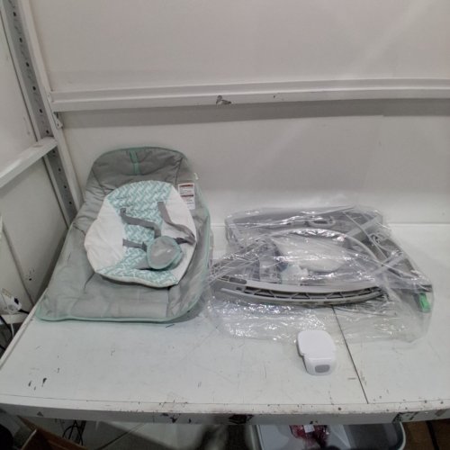INGENUITY 3-IN-1 KEEP COZY GROW WITH ME VIBRATING BABY BOUNCER, ROCKER & CHAIR - 40LBS CAPACITY - WEAVER THEME GREY/WHITE/GREEN (MODEL: ‎12428) image 3