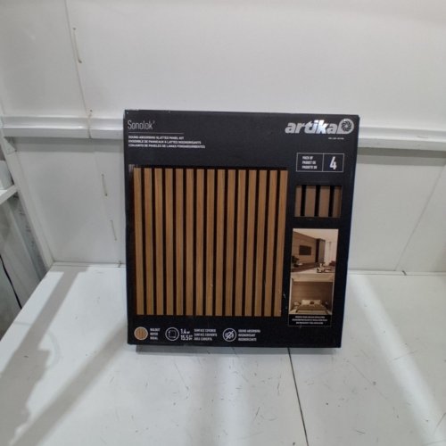 4PK ARTIKA SONOLOK ACOUSTIC WALL PANELS - 23.6" X 23.6" - WALNUT (MODEL:1811996) image 2