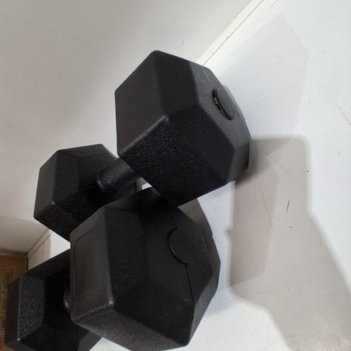 2PK YAHEETECH FREE WEIGHT DUMBBELL SET - 16.5LBS (7.5KG) EACH - BLACK (MODEL: 611020) image 3