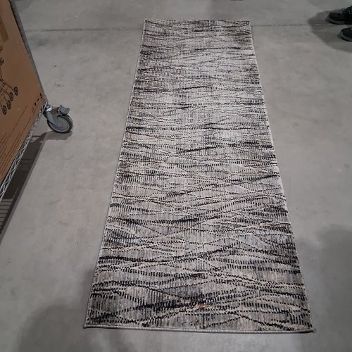 FEIZY SONORA PATTERNED RUNNER RUG - 2FT6" X 7FT3" - GRAY / CHARCOAL (STYLE: 39NXF) image 3