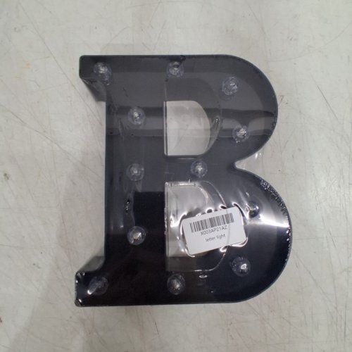 LIGHT-UP LED MARQUEE LETER "B" - 9" - BLACK image 2