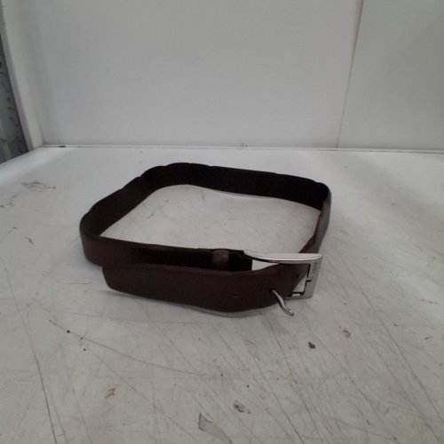 MEN'S HUGO BOSS BUSINESS LEATHER BELT WITH SILVER-TONE PIN BUCKLE - SIZE 30 - BROWN (STYLE: 50503351) image 2