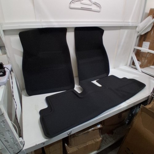 3PC WENNEBIRD NON SLIP SUPERIOR CARPET FLOOR MATS FOR 2020 - 2023 TESLA MODEL 3 - BLACK image 4