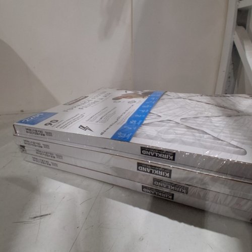 4PK KIRKLAND SIGNATURE HIGH PERFORMANCE FURNACE FILTERS - 16" X 25" X 1" - WHITE (MODEL: 928373) image 3