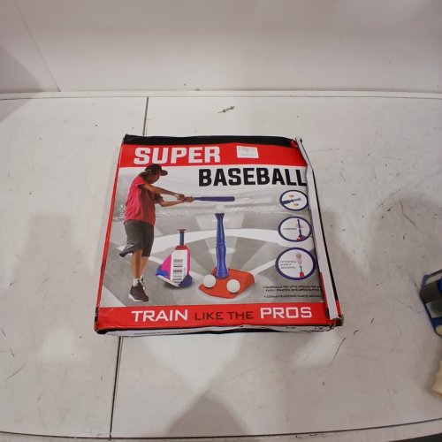 2-IN-1 SUPER BASEBALL TRAINING SET WITH 3 BALLS - TEEBALL AND AUTOMATIC BALL LAUNCHER - 22" BAT - RED AND BLUE image 6