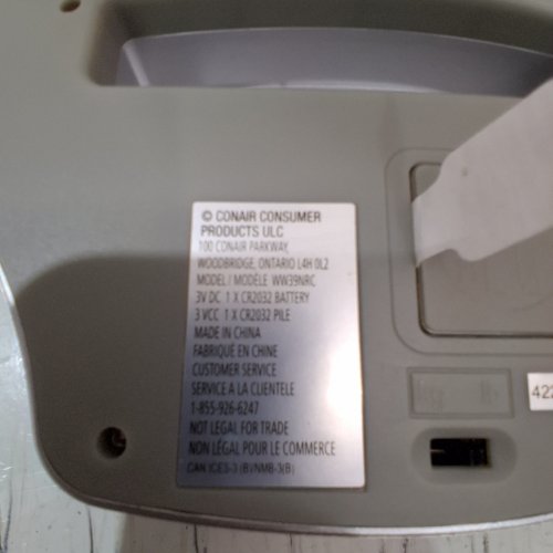 WEIGHT WATCHERS DIGITAL GLASS BATHROOM SCALE - 400 LBS CAPACITY- SILVER image 2