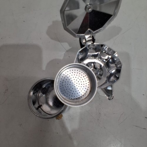 CLASSIC OCTAGONAL ALUMINUM STOVETOP ESPRESSO MAKER MOKA POT COFFEE BREWER - 5" - SILVER image 3