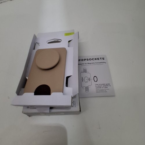 POPSOCKETS POPWALLET CARD HOLDER AND MAGSAFE PHONE GRIP - LATTE BROWN image 2