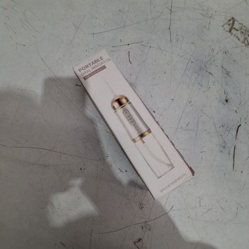 PORTABLE ELECTRIC ORAL IRRIGATOR WITH ATTACHMENTS - GREEN/GOLD image 7