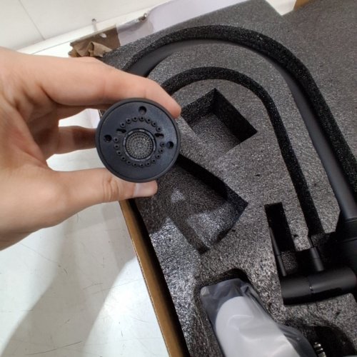 DAYONE 3-IN-1 KITCHEN FAUCET WITH PULL DOWN SPRAYER AND WATER FILTER - MATT BLACK image 4