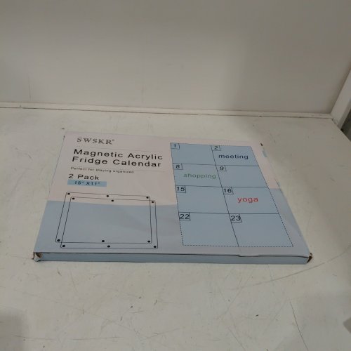 SWSKR MAGNETIC ACRYLIC CALENDAR FOR FRIDGE WITH ACCESSORIES - 16" X 12" - CLEAR image 4
