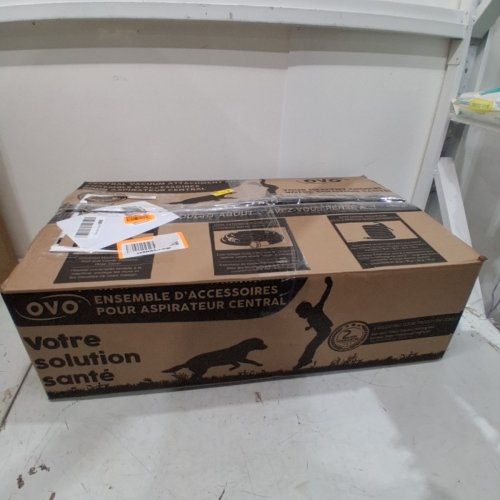 OVO CENTRAL VACUUM DELUXE PLUS KIT LV40DP - BRUSH MULTI SET - 40FT VAC DUAL VOTAGE SWITCH CONTROL HOSE image 8