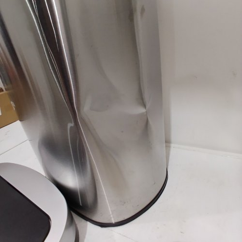 OVAL AUTOMATIC TOUCH FREE TRASH CAN - 13GAL - STAINLESS STEEL (MODEL: TC-1350R-SS) image 4