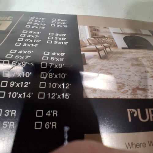 PURECOZY AREA RUG FOR LIVING ROOM / BEDROOM - 8FT X 10FT - BROWN AND CREAM image 4