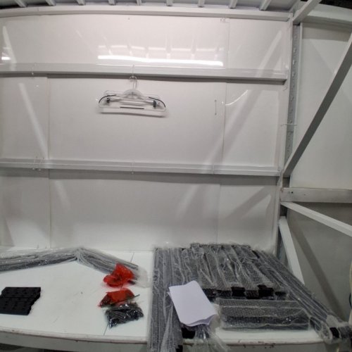 4PK NUCHOICE SHIPPING CONTAINER SHELVING BRACKETS KIT - 1100 LBS MAX - BLACK - (MODEL: NU-CA00552) image 4