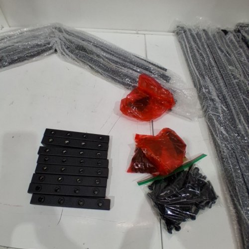 4PK NUCHOICE SHIPPING CONTAINER SHELVING BRACKETS KIT - 1100 LBS MAX - BLACK - (MODEL: NU-CA00552) image 5