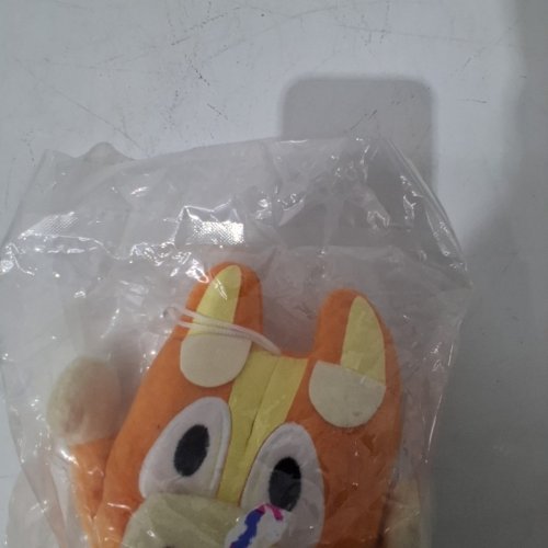 BLUEY FRIENDS BINGO TALL PLUSH TOY - 10" - ORANGE image 3