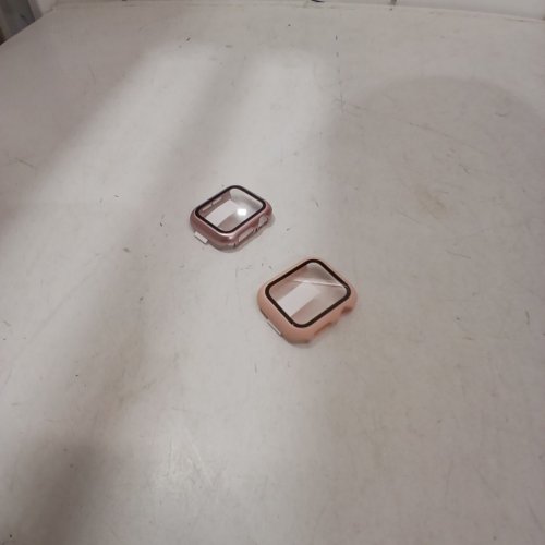 2PK TEMPERED GLASS SCREEN PROTECTORS FOR APPLE WATCH SERIES 5 - 40 MM -PINK/ROSE GOLD image 2