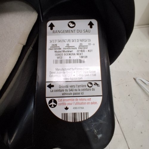 COSCO SCENERA NEXT CONVERTIBLE CAR SEAT - BLACKOUT (MODEL: 22183C-KOT) image 2