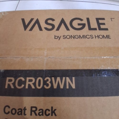 VASAGLE CUSTOMIZABLE ADJUSTABLE HEIGHT WOODEN COAT STAND WITH 10 HOOKS - UP TO 68.9" - 33LBS MAX TOTAL - DARK WALNUT (MODEL: URCR03WN) image 3