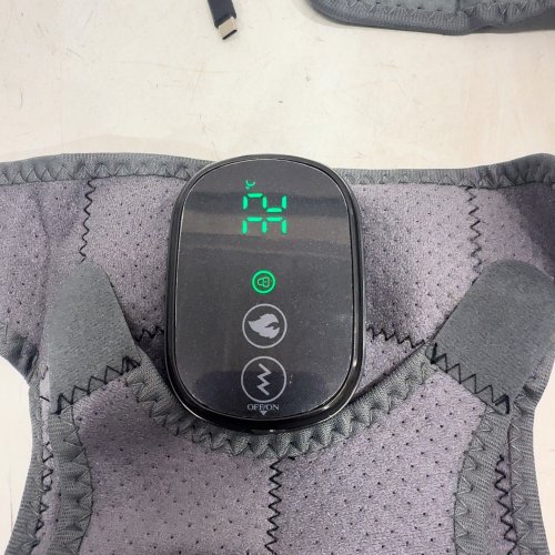 UNBRANDED HEATED SHOULDER MASSAGER BRACE SUPPORT WITH VIBRATION, 3 MODES - OSFM - GREY image 2