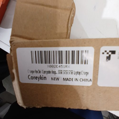 COREYKIN LAPTOP CHARGER COMPATIBLE WITH DELL - 65W - BLACK (MODEL: LA65NS2-01) image 2