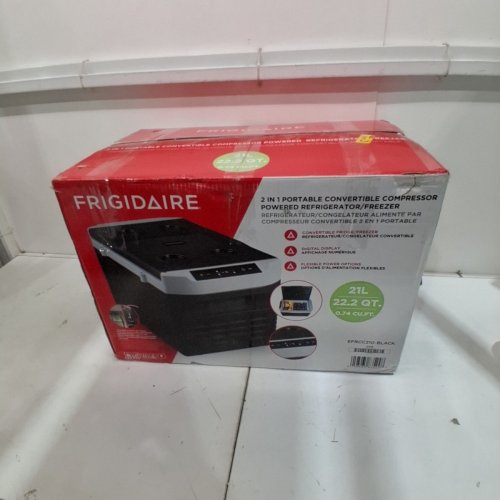FRIGIDAIRE 2-IN-1 PORTABLE COMPRESSOR FRIDGE FREEZER - 21L - 110-240V - BLACK - (MODEL:EFRCC210-BLACK) image 8