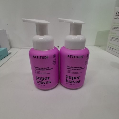2 ATTITUDE SUPER LEAVES FOAMING HAND SOAP - 295 ML EACH - COCONUT & WILD BERRIES image 3
