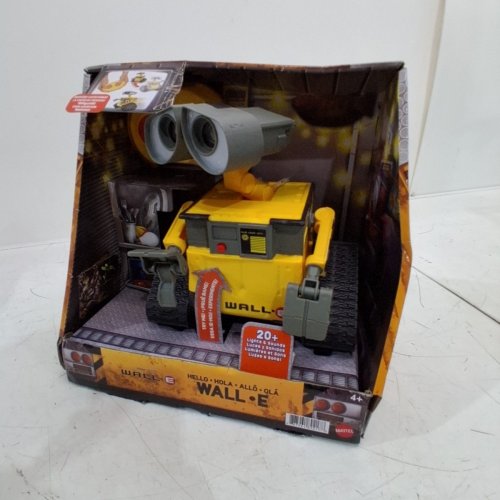 DISNEY PIXAR WALL-E REMOTE CONTROL WALL-E ROBOT FIGURE - YELLOW/GREY image 2
