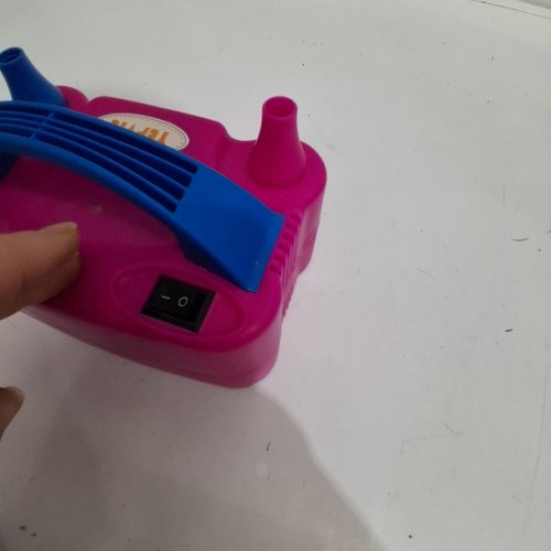 YEPVIE ELECTRIC CORDED BALLOON AIR PUMP - PINK/BLUE (MODEL: 73005) image 2