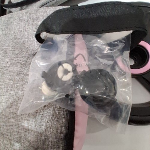 XEO ADJUSTABLE REVERSIBLE HANDLE BABY STROLLER WITH BAG FOR DOLLS - GREY/PINK (MODEL: 17033AA) image 3