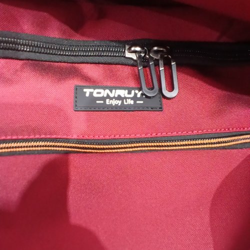 UNISEX ADULT TONRUI WHEELED MULTI POCKET TRAVEL DUFFEL BAG - 100 L - RED image 2