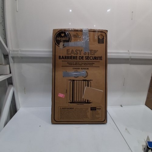 REGALO EASY-STEP METAL WALK-THROUGH SAFETY GATE, 30" X 29'' - 38.5'' - WHITE (MODEL: 1160DS) image 4
