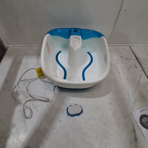 HOMEDICS BUBBLEMATE FOOTSPA WITH HEAT MAINTENANCE - 120 V 30W 60HZ - WHITE / BLUE (MODEL: FB-55A-1PK) image 3