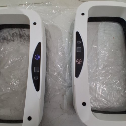 2PK PRETTYCARE SMART SENSOR TRASH CANS - 3.6 GAL - WHITE (MODEL: GC01) image 2