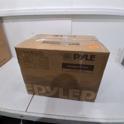 7PC KIDS PYLE DRUM SET WITH BASS DRUM & FOOT PEDAL, SNARE, TOM AND CYMBAL - WHITE/NATURAL (MODEL: PDRMKIT72N) image 4