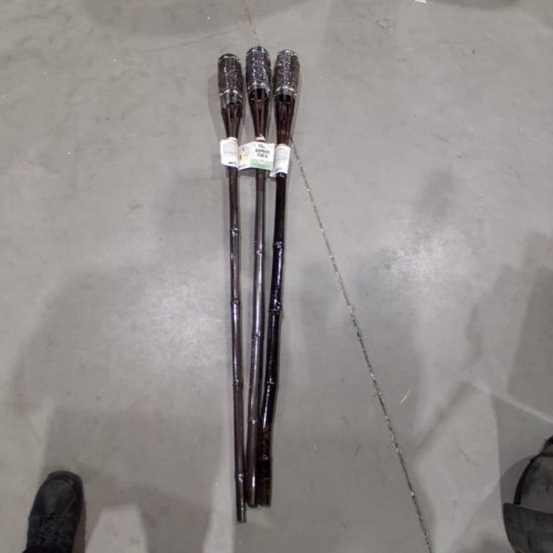 3PK TIKI BRAND BAMBOO TORCH WITH EASY FILL CANISTER - 60.75" image 2