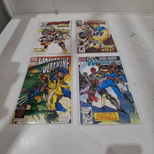 4 ASSTD MARVEL COMIC BOOKS - DEATHLOK #9, THE NEW WARRIORS #18, WOLVERINE #70, MOTORMOUTH AND KILLPOWER #10 - VARIOUS AUTHORS image 2