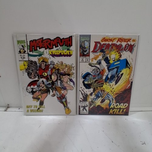 4 ASSTD MARVEL COMIC BOOKS - DEATHLOK #9, THE NEW WARRIORS #18, WOLVERINE #70, MOTORMOUTH AND KILLPOWER #10 - VARIOUS AUTHORS image 3