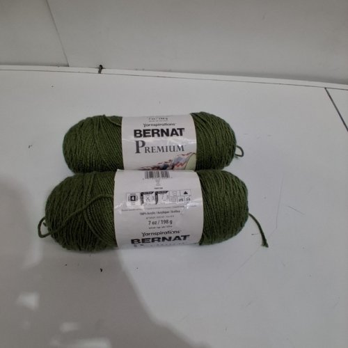 2PK BERNAT PREMIUM ACRYLIC YARN - 7 OZ, 360YARDS - PINE image 3