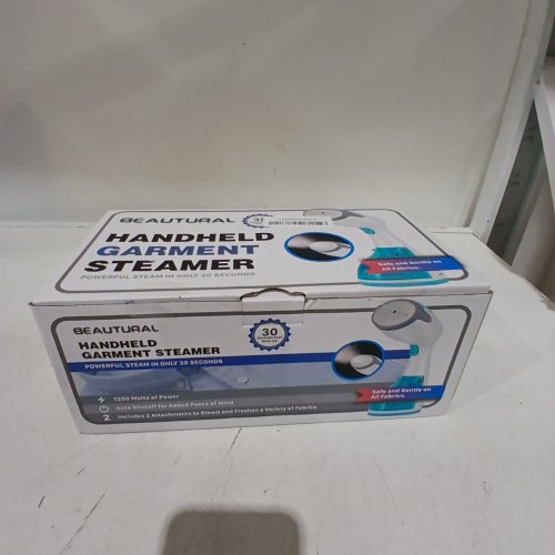 BEAUTURAL HANDHELD STEAMER - WHITE/BLUE image 2