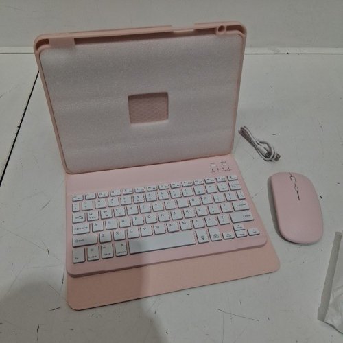 RAYMCRAFT KEYBOARD CASE AND MOUSE - FOR IPAD (A16) 11TH/10TH GEN - PINK image 3