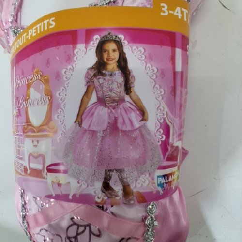 PINK PRINCESS COSTUME DRESS - 3-4T - PINK image 3