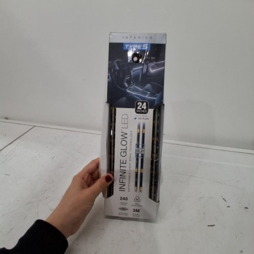 2PC TYPE S INTERIOR LED LIGHT STRIPS KIT - 24" - WHITE (MODEL: LM534407) image 4