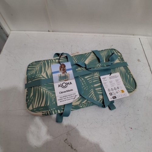 CLEVERMADE ALOHA COLLAPSIBLE BEACH TOTE - 11.25" X 21.25" X 13.5" - 42L - TEAL (MODEL: 1872241/ 2049033) image 2